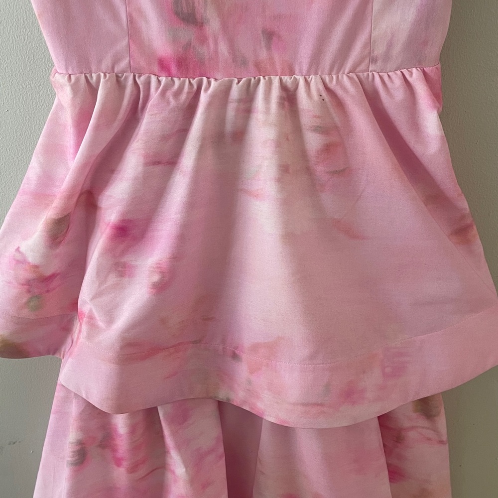 Gianni Bini Pink Ruffle Midi Formal Dress - Picture 15 of 16